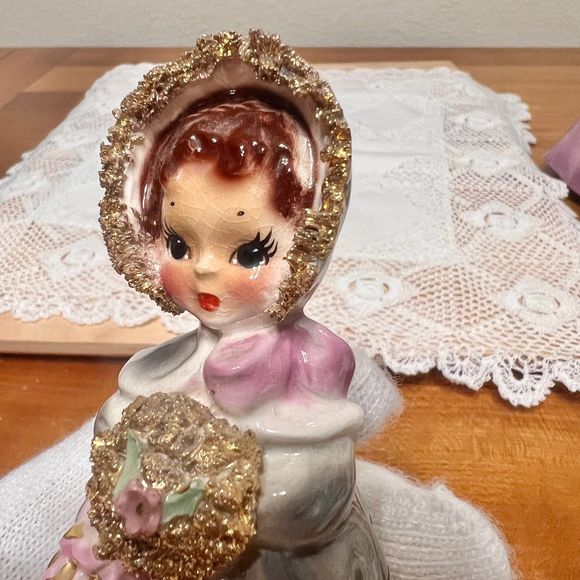 Josef Originals CAROL 1953 Bonnets and Boquet Vintage Figurine - Picture 7 of 9